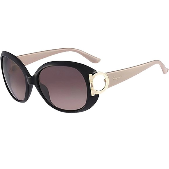 Salvatore Ferragamo Brown and Tan Sunglasses